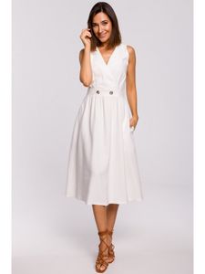 Style Midikleid für Frauen Moloyde S224 natur XXL