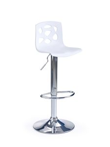 HALMAR Barová stolička H-48 - biela / chróm