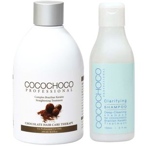 COCOCHOCO Keratin Haarglättung Set ORIGINAL 250 ml + Reinigendes Shampoo 150 ml