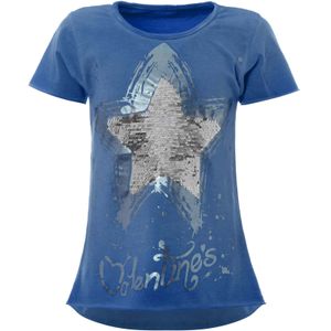 BEZLIT Mädchen Wende Pailletten T-Shirt mit tollem Motiv Blau 104