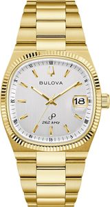BULOVA 97B223 Super Seville Uhr Herrenuhr Edelstahl Datum gold