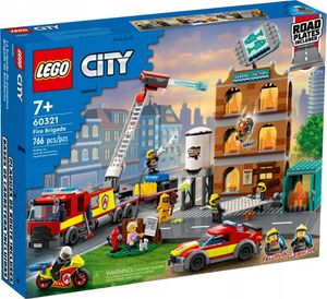 LEGO 60321 City Feuerwehreinsatz mit Löschtruppe, Feuerwehr-Spielzeug mit Feuerwehrauto und Minifiguren für Jungen und Mädchen ab 7 Jahren