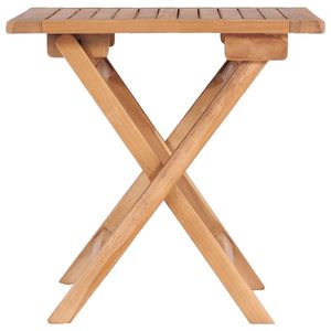 vidaXL Gartentisch Klappbar 45x45x45 cm Massivholz Teak