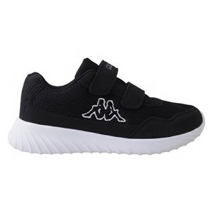 Kappa Jungen Sneaker Kinder Turnschuhe 260647K Schwarz, Schuhgröße:25 EU