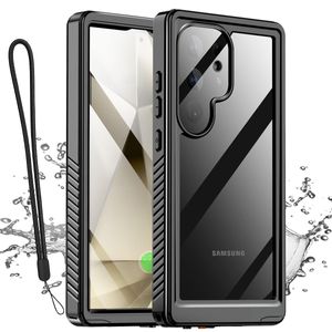 Für Samsung Galaxy S24 Ultra 360 Grad Full Body Wasserdichte Hülle