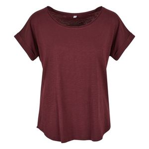 Build Your Brand - "Long" T-Shirt für Damen RW8061 (3XL) (Kirsche)