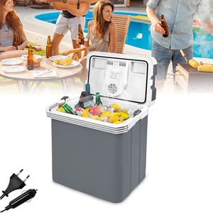 ACXIN 30 Liter Elektrische Kühlbox mit Kühl- und Warmhaltefunktion Auto Kühlbox 12V 230V Mini-Kühlschrank für Auto, Camping, Festivals, Reisen