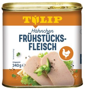 TULIP 340g Hähnchen-Frühstücksfleisch Original Dänische Delikatesse in Konserven
