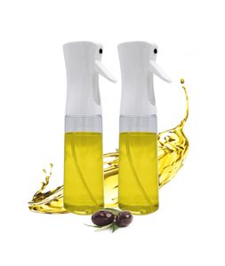 Ölsprüher aus Kunststoff 300 ml - 2er Set  - Öl und Wasser Zerstäuber zum Nachfüllen – Universal Sprühflasche Öl Essig Wein Wasser Spender multifunktional