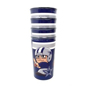 NFL Dallas Cowboys Partybecher Trinkbecher Set 4-Stück Becher Cup 525ml
