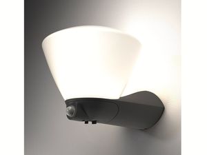 Osram LED Wandleuchte Endura Style Latern Bowl Sensor 7W dunkelgrau warmweiß IP44