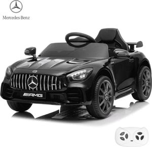Kinder Elektroauto 12V - Mercedes GT-R AMG - 1 bis 5 Jahre - mit Fernbedienung - Schwarz Kinder Elektroauto 12V - Mercedes GT-R AMG - 1 bis 5 Jahre - mit Fernbedienung - Schwarz