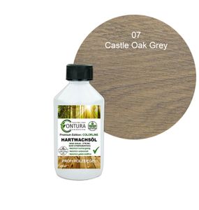 Contura 250ml. FARBIGES Hartwachsöl Colorline Premium Hartwachs - 07 Castle Oak Grey