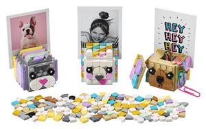 LEGO 41904 DOTS Foto-Würfel mit Steinchen, Kinderzimmer-Deko, Basteln für Kinder, Kreativset