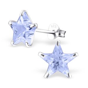 Stern Ohrringe aus 925 Silber