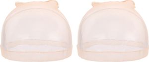 1 Paar Perückenhut, dehnbar, unsichtbar, atmungsaktiv, transparent, natürlich, nackt, ultradünn, für Frauen, Lace-Front-Perücke, synthetisches Haarnetz