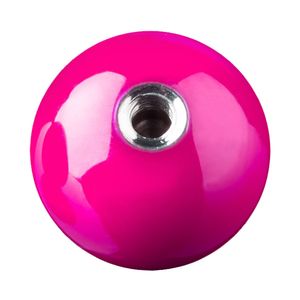 viva-adorno 1,2 x 4,5mm Piercing Schraubkugel Ersatzkugel Hochglänzend Farbig Emailiert Edelstahl-Gewinde verschiedene Farben und Größen Z376,Neon Pink