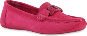 VAN HILL Dámské mokasíny Pantofle Pohodlná volnočasová obuv s profilovanou podrážkou 841555, Barva: Fuchsia, Velikost: 40