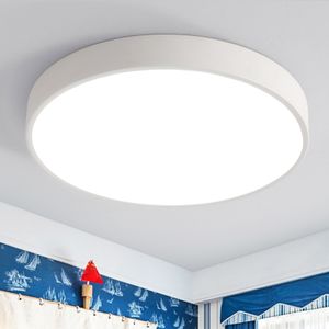24W Deckenleuchte LED Schlafzimmer Deckenlampe  ultra dünn runde Wohnzimmer Lampe  warmweiss 3000k (Weiß)