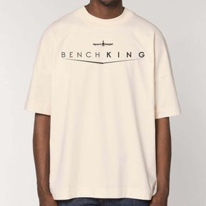 Sport-Knight® Herren Oversize T-Shirt "Bench King", XS / Beige