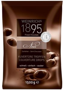 Weinrichs Backdeko Zartbitterschokolade Tropfen Kuvertüre 1500g