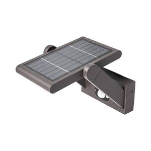 Lucande LED Solarleuchte außen 'Valerian' in schwarz aus Aluminium