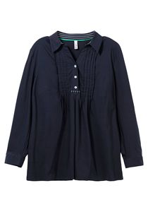 sheego Damen Große Größen Tunika mit Biesen und Kellerfalte Tunika Citywear feminin - Biesen unifarben