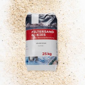 Filtersand 0.4 - 0.8mm im 25kg PE Sack