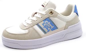 Tommy Hilfiger Damen Lowtop-Sneaker Basket Sneaker With Webbing 7510-37, 7510-38, 7510-39, 7510-40, 7510-41 THF-FW0FW06950 vessel blue 41 [Schuhe Frau]