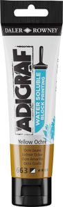 Daler Rowney Adigraf Block Printing Water Soluble Colour Farba do linorytu Yellow Ochre 59 ml