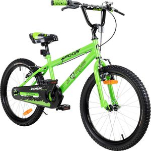 Actionbikes Kinderfahrrad Zombie 20 Zoll - Kinder Fahrrad - V-Brake Bremsen - Kettenschutz - Fahrradständer - Kinderrad - 6-9 Jahre (Grün)