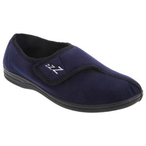Zedzzz pánske papuče Connor / papuče so zapínaním na suchý zips DF839 (43 EUR) (Navy blue)