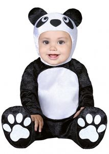 GUIRCA SL. - 82627 Kostým Panda novorodenec 12-24 mesiacov, čiernobiely, 1-2 roky, 81095