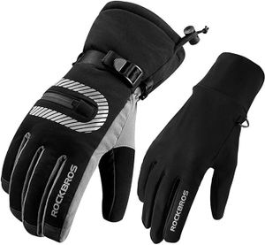 ROCKBROS Skihandschuhe 2 in 1 Handschuhe Warme Handschuhe für Outdoor Sports, gr. L