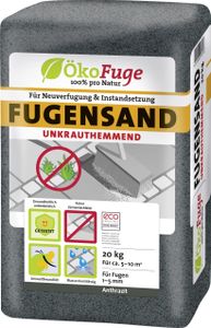 ÖkoFuge Fugensand Unkrauthemmend anthrazit 20 kg