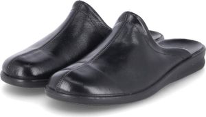 Josef Seibel Herren Hausschuhe/ Pantoffeln BELFORT 450 Schwarz Glattleder  Größe: 45