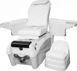 1476 SPA Fußpflegestuhl mit Massage / Sitz weiss