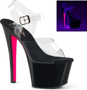 SKY-308TT Damen Sandale von Pleaser, Transparent EU 42, US 12