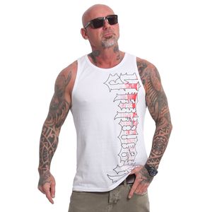 Yakuza Herren Bloodbrand Slim Tanktop, Weiß, XL