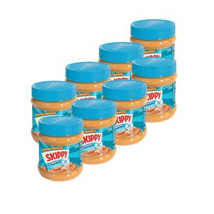 SKIPPY 8x Erdnussbutter "Creamy" Peanut Butter Extra Smooth Ohne Palmöl 8x 340g