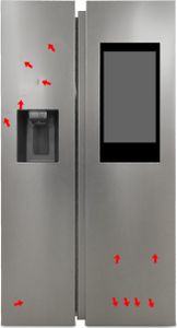 Samsung RS6HA8891SL EF Side-by-Side, E, 614 l, Edelstahl Look