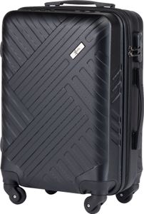 Xonic Design Reisekoffer - Hartschalen-Koffer mit 360° Leichtlauf-Rollen - hochwertiger Trolley mit Zahlenschloss in M-L-XL oder Set (Schwarz M, klein)