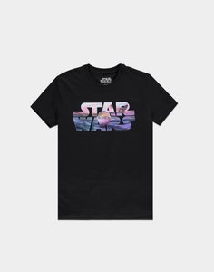 Star Wars Baby Yoda Logo T-Shirt in Black-XL