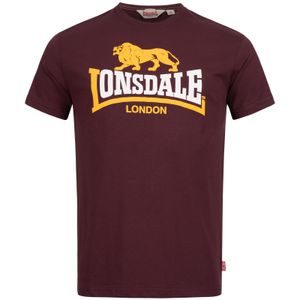 Lonsdale Holmpton T-Shirt Oxblood Rot Größe XL