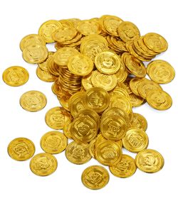 Piraten Münzen Geldstücke gold 144 Stück