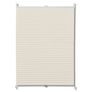 vidaXL Plissee Faltrollo Rollo Plisseerollo 80x100cm Creme