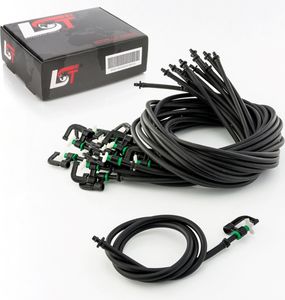 10x Micro-Drip-System rotierend Sprühregner Set mit Schlauch Bewässerungssystem
