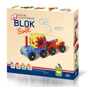 SEVA Stavebnice BLOK Svět plast 36x34x7cm