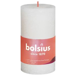 Bolsius Rustikale Stumpenkerzen Shine 8 Stk. 100x50 mm Perlenweiß