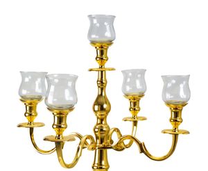 5 Stück Glasaufsatz für Kerzenständer groß Aufsatz Windlicht